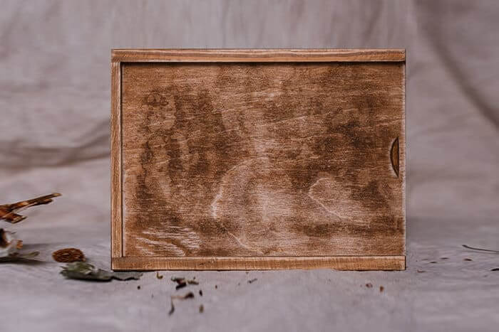 Próbka koloru Vintage — drewno barwione bejcą