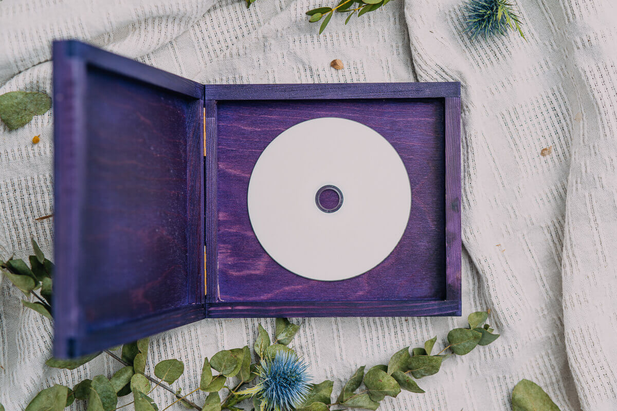 Pudełko drewniane na płytę CD/DVD 13