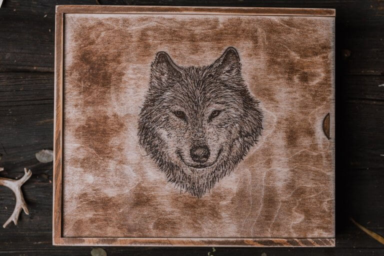 Pudełko na album drewniane