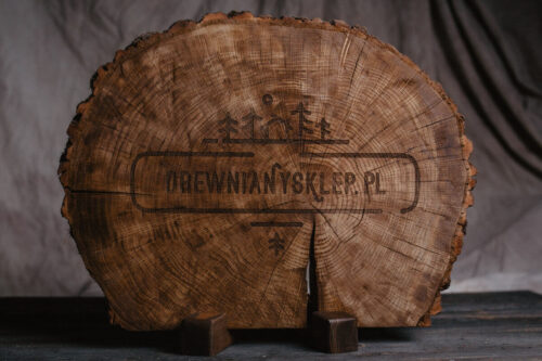 baner reklamow z drewna, idealna drewniana wizytówka