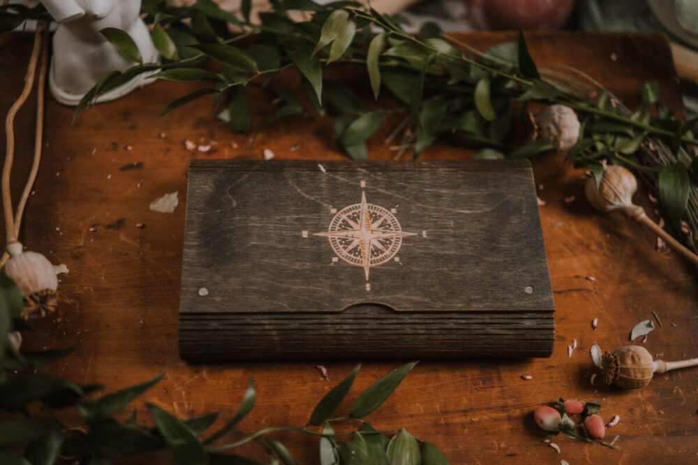 Drewniana Koperta z USB XS 13x19-2