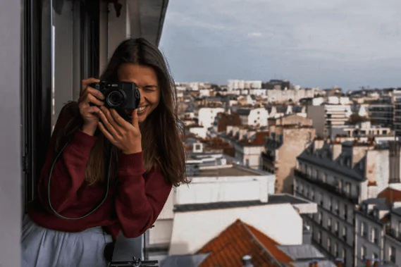 Fotografia przedstawia zasadę trójpodziału w fotografii.